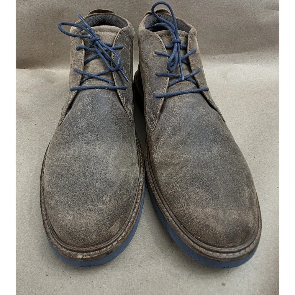 Ecco Jeremy (Sz 44 US 10) Hybrid Chukka Boots Brown Leather Lace Up Ankle